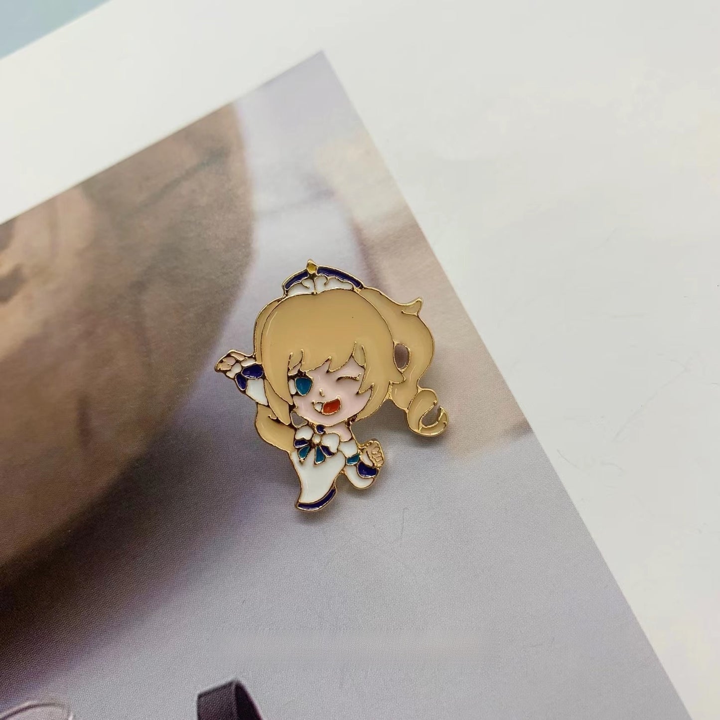 Metal Dumpling Salmon Sushi Tempura Rice Ball Badge Pin Clothing Bag Badge Alloy Brooch
