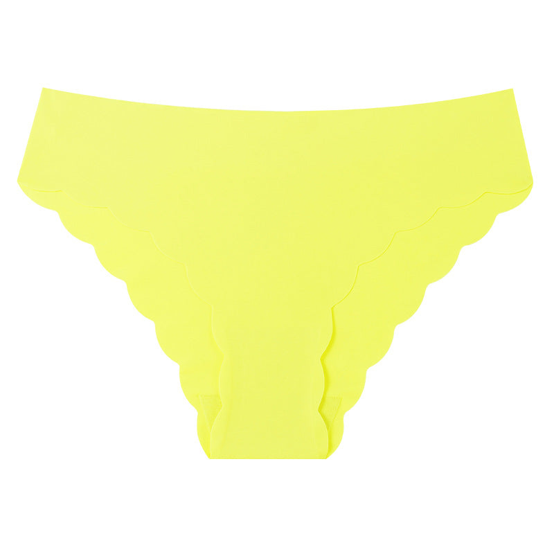 Solid Color Seamless Low Waist Briefs For Women In Nylon Fabric Suitable For All Seasons