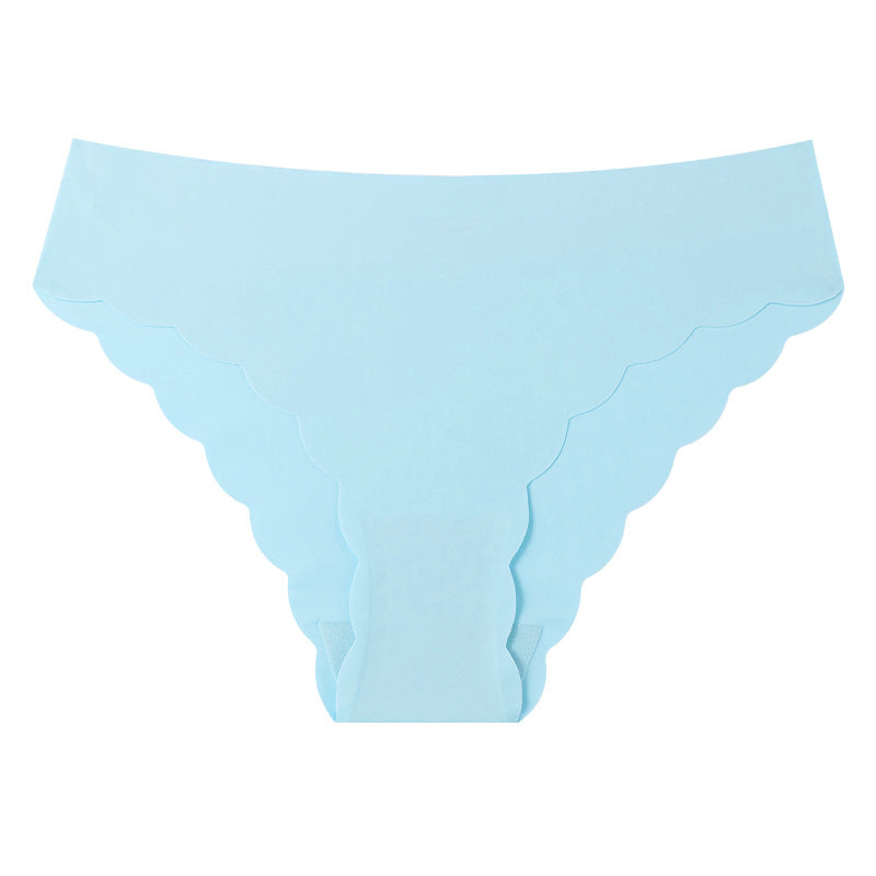 Solid Color Seamless Low Waist Briefs For Women In Nylon Fabric Suitable For All Seasons