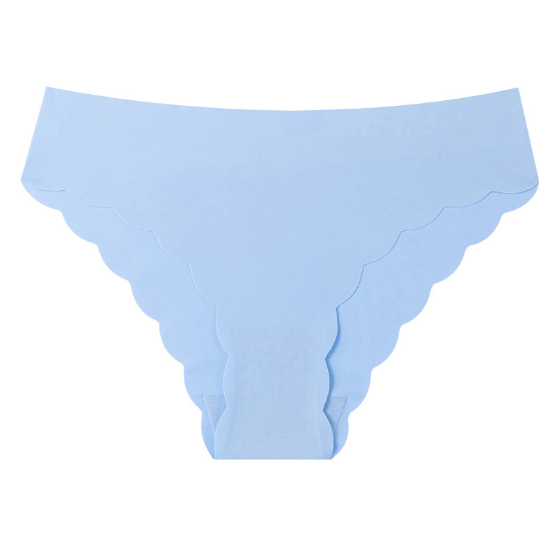 Solid Color Seamless Low Waist Briefs For Women In Nylon Fabric Suitable For All Seasons