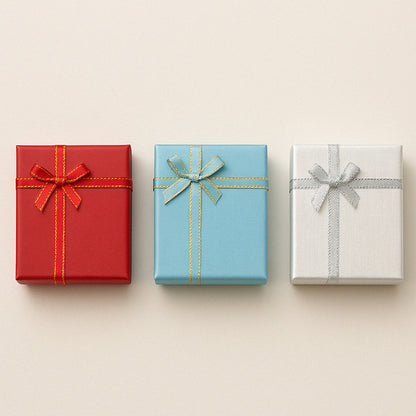 1 Piece Paper Jewelry Box With Bow Tie Design For Elegant Jewelry Packaging