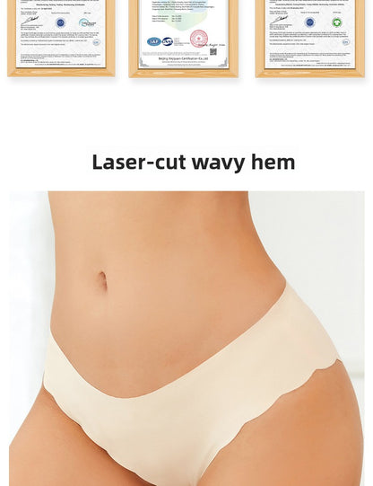 Solid Color Seamless Low Waist Briefs For Women In Nylon Fabric Suitable For All Seasons