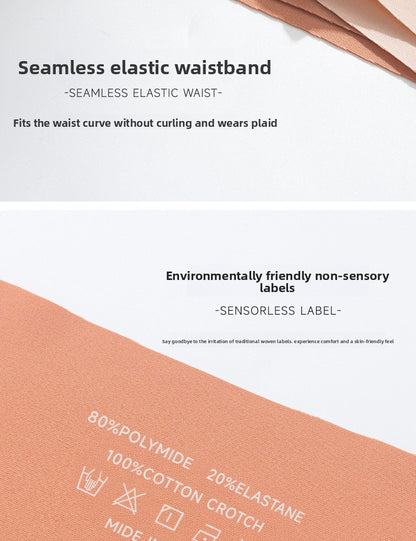 Solid Color Seamless Low Waist Briefs For Women In Nylon Fabric Suitable For All Seasons