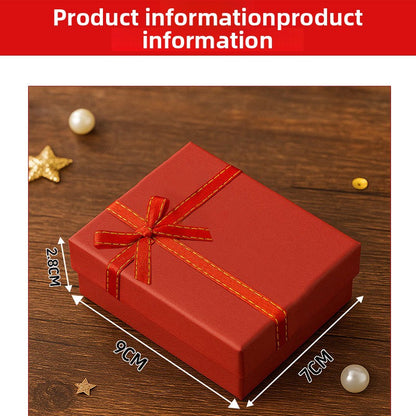 1 Piece Paper Jewelry Box With Bow Tie Design For Elegant Jewelry Packaging