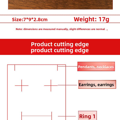 1 Piece Paper Jewelry Box With Bow Tie Design For Elegant Jewelry Packaging