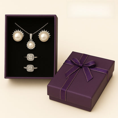 1 Piece Paper Jewelry Box With Bow Tie Design For Elegant Jewelry Packaging