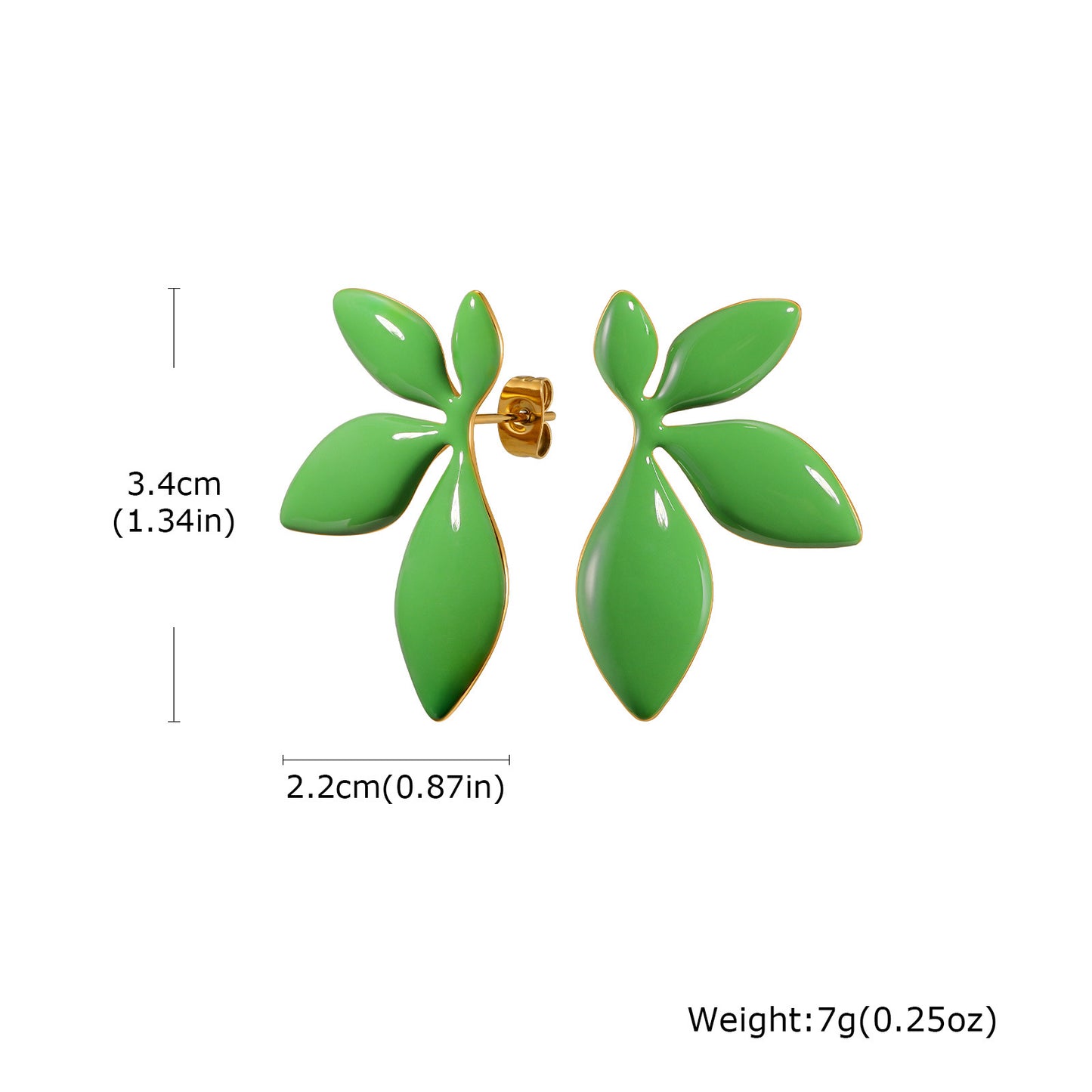 Round Stud Earrings For Women, Waterproof Non Tarnish 304 Stainless Steel With 18K Real Gold PVD Coated Plating