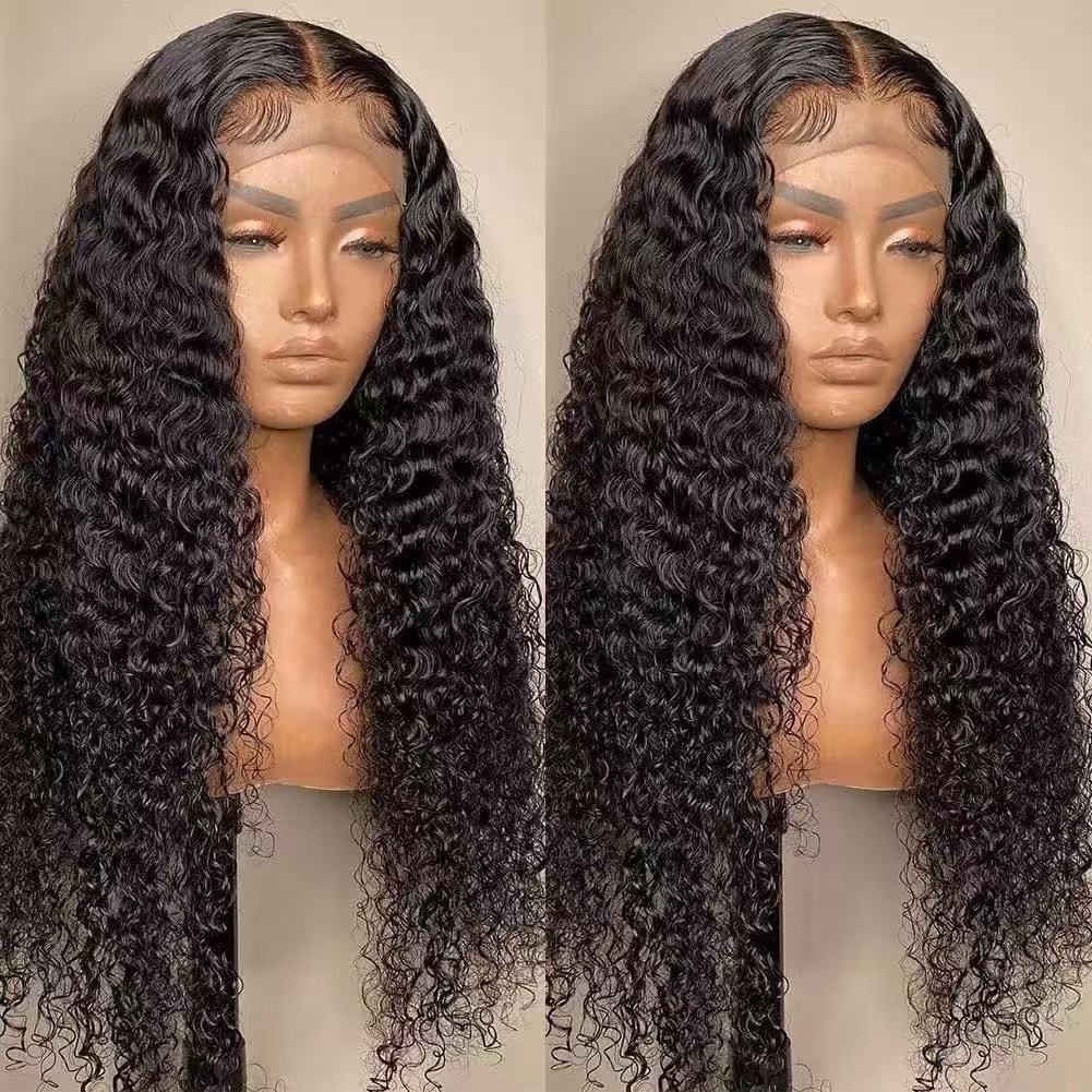 Women's Long Curly Hair Wig With Side Fringe In Steel Color, Made Of High Temperature Wire