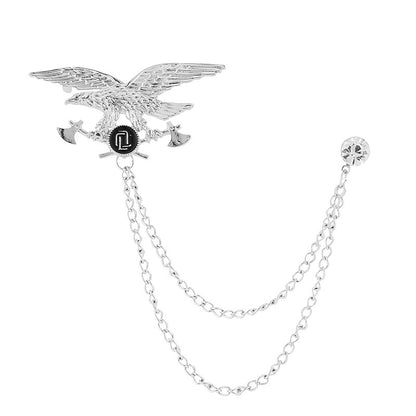Men's Lapel Pin Crown Heart Eagle Wing Coat Tuxedo Accessory Alloy Jewelry Polka Dot Plaid Checkered Pattern