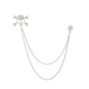 Simple Silver Skull 8257