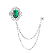 Silver Emerald Pattern 8273