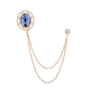 Gold Sapphire Flower 8274