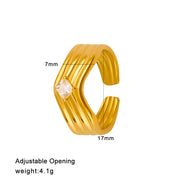 CK1353-White Open Ring