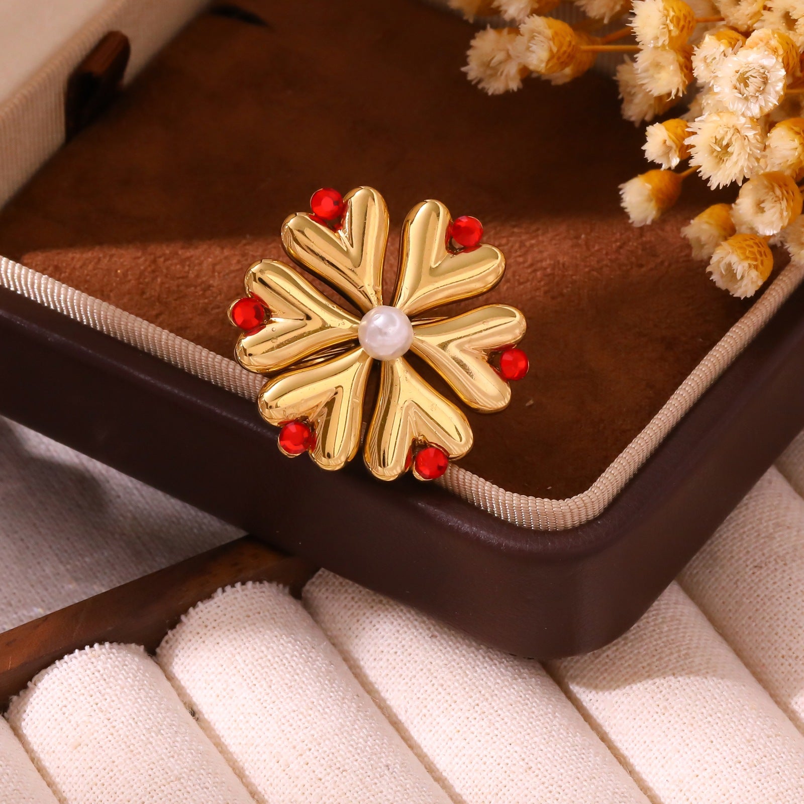Pearl Fireworks Earrings For Women Micro Pave Zircon Snowflake Jewelry