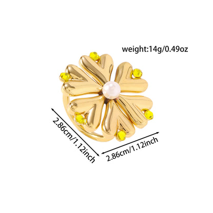 Pearl Fireworks Earrings For Women Micro Pave Zircon Snowflake Jewelry