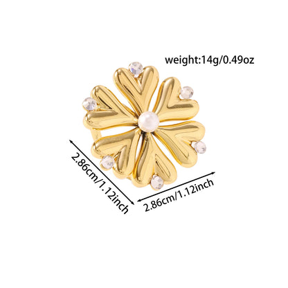 Pearl Fireworks Earrings For Women Micro Pave Zircon Snowflake Jewelry