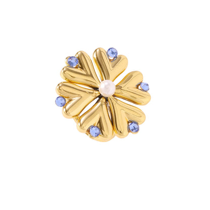 Pearl Fireworks Earrings For Women Micro Pave Zircon Snowflake Jewelry