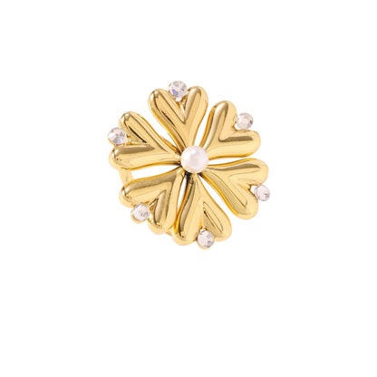Pearl Fireworks Earrings For Women Micro Pave Zircon Snowflake Jewelry