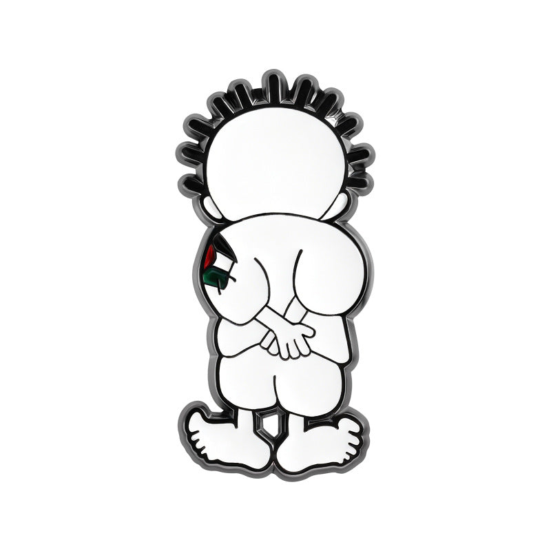 Freedom And Peace Medal Cartoon Palestinian Children Badge Backpack Decoration Pin Brooch Zinc Alloy Lapel Pin