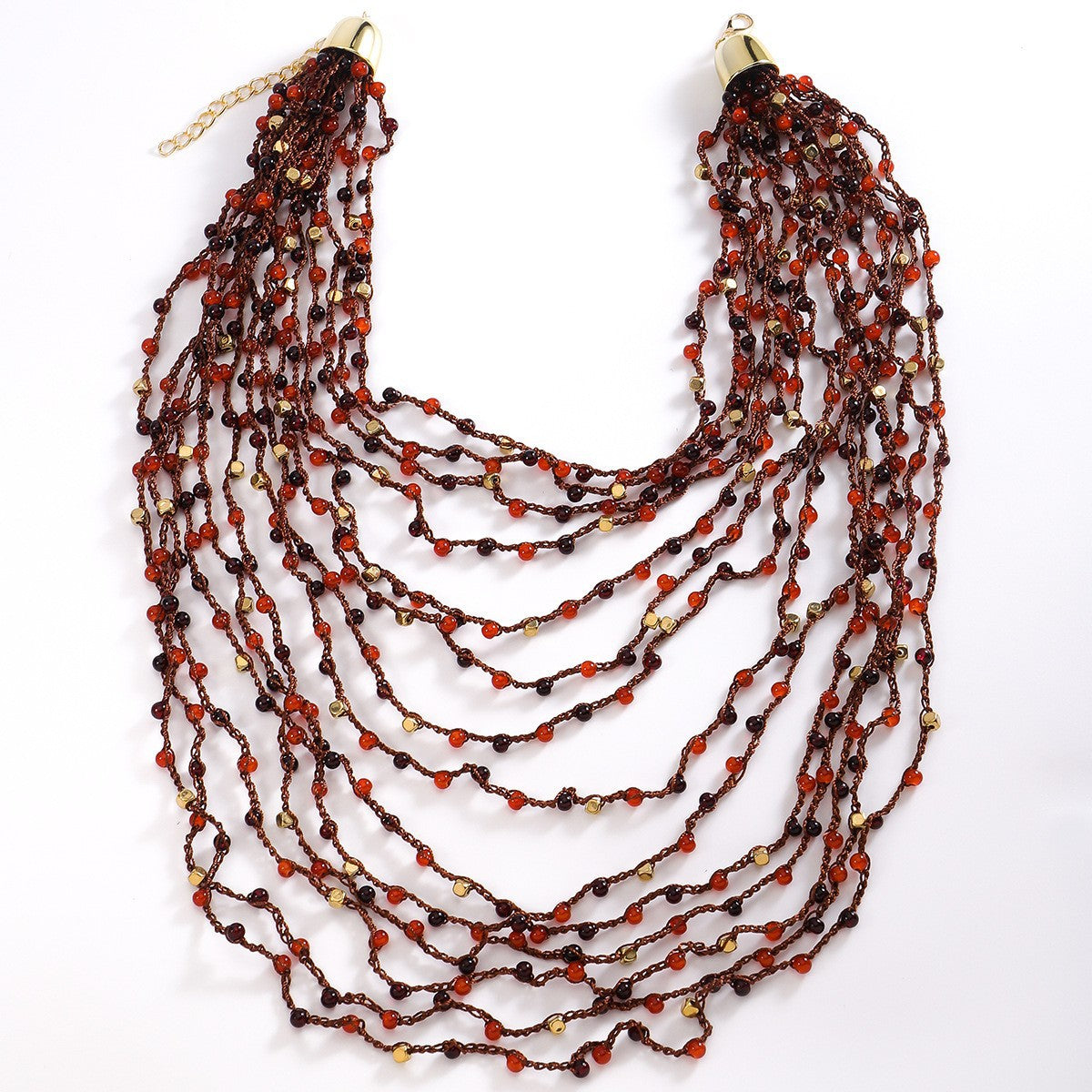 Handmade Necklace Pearl Star Sun Multi-layer Alloy Beads Geometric Women's Jewelry Accessories