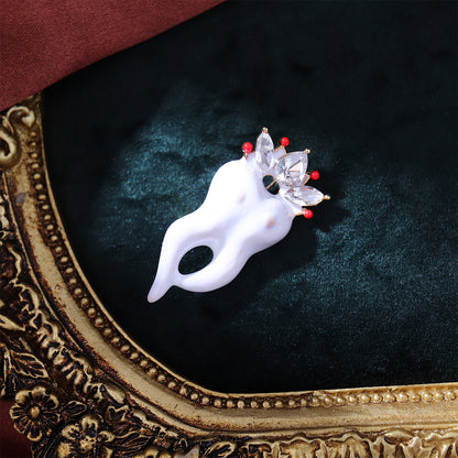 Chinese Ancient Style Lapel Pin High-End Light-Proof Suit Jacket Autumn Winter Accessories