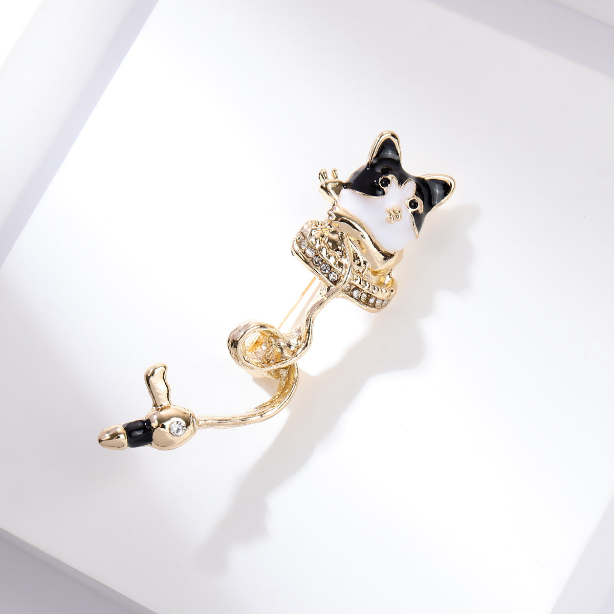 Chinese Ancient Style Lapel Pin High-End Light-Proof Suit Jacket Autumn Winter Accessories