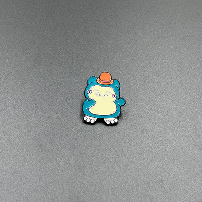 Cartoon Small Animal Alloy Pin Badge Multi-Functional Dinosaur Fox Metal Clothing Shoes Bag Accessories