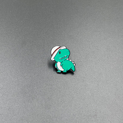 Cartoon Small Animal Alloy Pin Badge Multi-Functional Dinosaur Fox Metal Clothing Shoes Bag Accessories