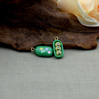 Foguang Resin Fruit Series Earrings Necklace Bracelet DIY Accessories Hole Pendant Jewelry Parts