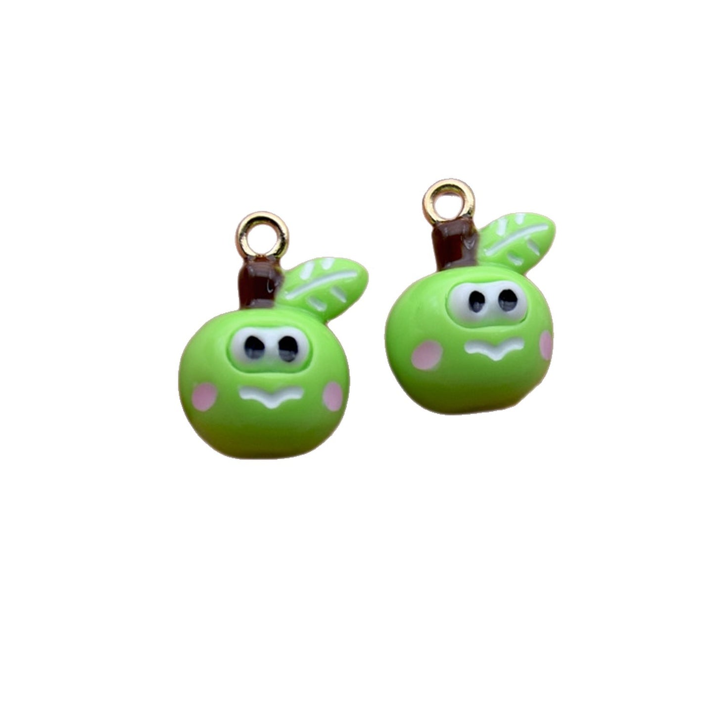 Foguang Resin Fruit Series Earrings Necklace Bracelet DIY Accessories Hole Pendant Jewelry Parts