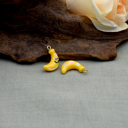 Foguang Resin Fruit Series Earrings Necklace Bracelet DIY Accessories Hole Pendant Jewelry Parts