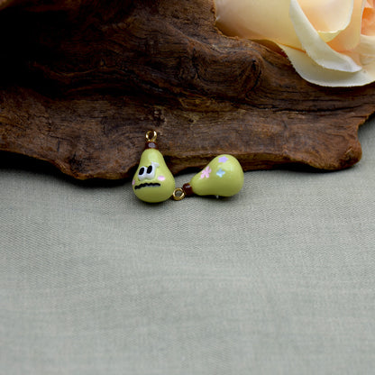 Foguang Resin Fruit Series Earrings Necklace Bracelet DIY Accessories Hole Pendant Jewelry Parts