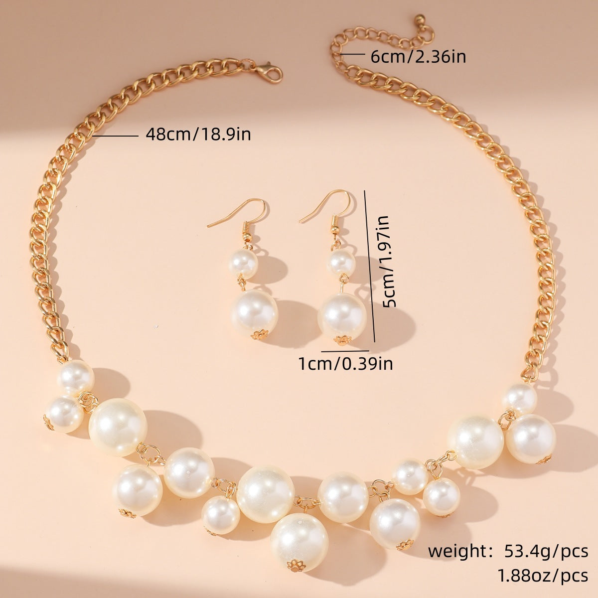 Metal Heart Necklace Earrings Set For Women Minimalist Simple Jewelry Accessories Floral Glass Inlay