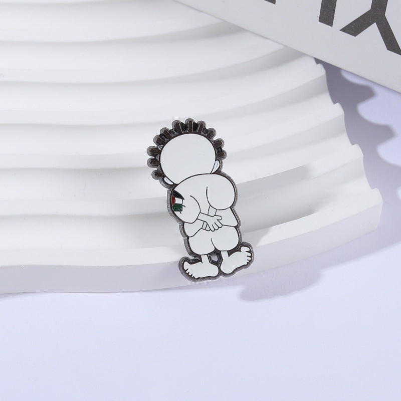 Freedom And Peace Medal Cartoon Palestinian Children Badge Backpack Decoration Pin Brooch Zinc Alloy Lapel Pin