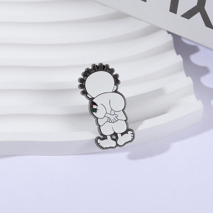 Freedom And Peace Medal Cartoon Palestinian Children Badge Backpack Decoration Pin Brooch Zinc Alloy Lapel Pin