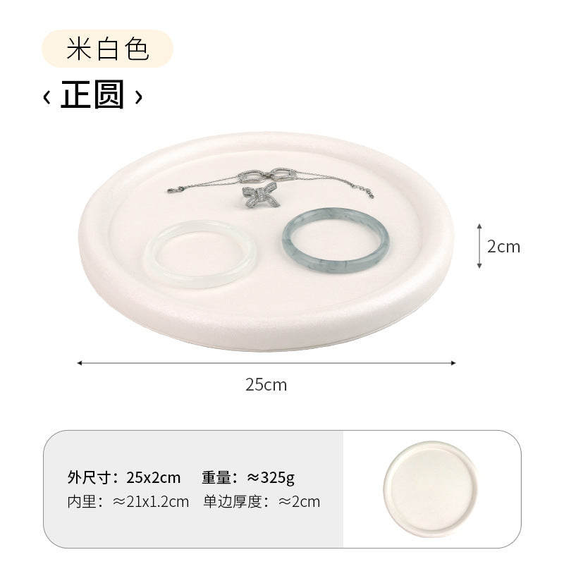 Solid Color Grey PU Jewelry Box, 1 Piece, Elegant And Durable Jewelry Packaging
