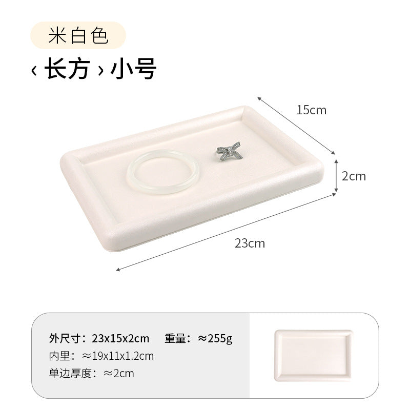 Solid Color Grey PU Jewelry Box, 1 Piece, Elegant And Durable Jewelry Packaging