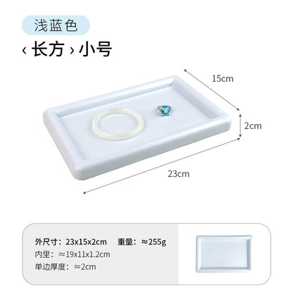 Solid Color Grey PU Jewelry Box, 1 Piece, Elegant And Durable Jewelry Packaging