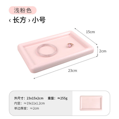 Solid Color Grey PU Jewelry Box, 1 Piece, Elegant And Durable Jewelry Packaging
