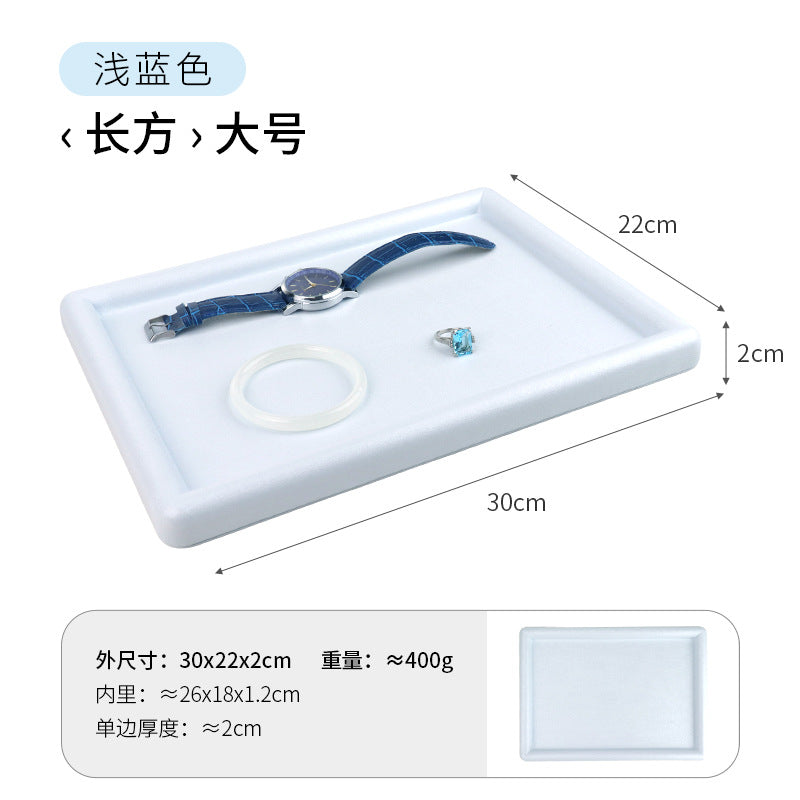 Solid Color Grey PU Jewelry Box, 1 Piece, Elegant And Durable Jewelry Packaging