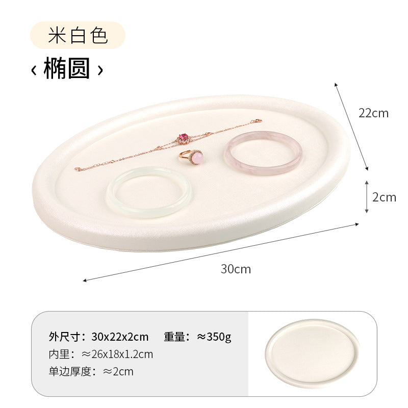 Solid Color Grey PU Jewelry Box, 1 Piece, Elegant And Durable Jewelry Packaging