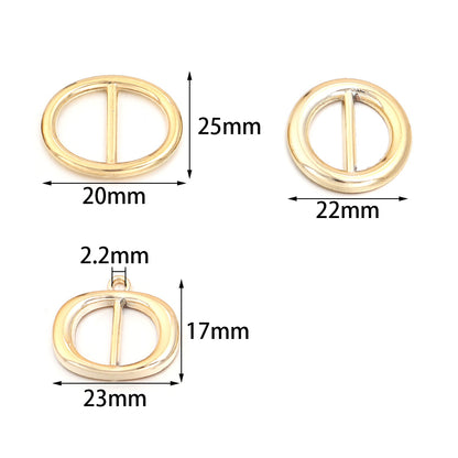 Christmas Night Gold-Plated Santa Claus Belt Buckle Shoe Buckle Holiday Text Buckle Small DIY Oval Pendant Jewelry Accessory