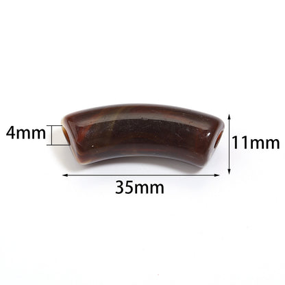 Multi-color Semi-transparent Two-color Gradient Cloud Curved Tube Scattered Beads DIY Bracelet Necklace Jewelry Accessories