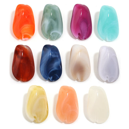 Handmade DIY Gradient Cloud Beads Two-tone Phone Chain Bracelet Wristband Jewelry Accessories Material Irregular Acrylic