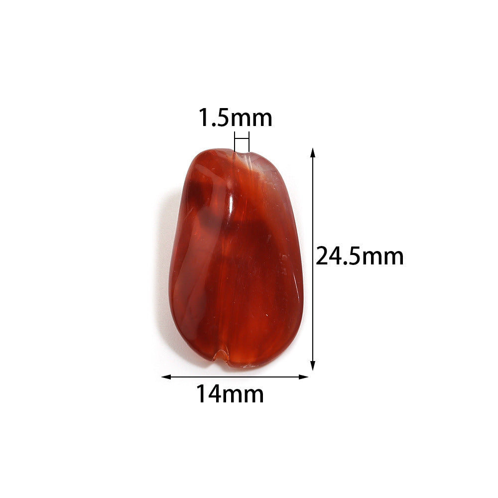 Handmade DIY Gradient Cloud Beads Two-tone Phone Chain Bracelet Wristband Jewelry Accessories Material Irregular Acrylic
