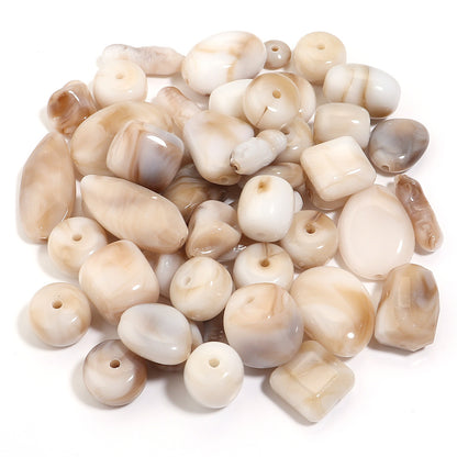 High-Quality Acrylic Gradient Cloud Beads Straight Hole DIY Handmade Earrings Bracelets Necklaces Accessories Jewelry Parts