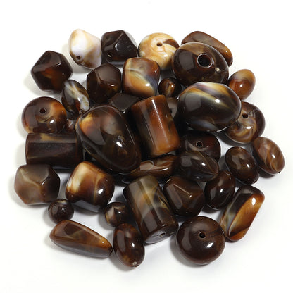 High-Quality Acrylic Gradient Cloud Beads Straight Hole DIY Handmade Earrings Bracelets Necklaces Accessories Jewelry Parts