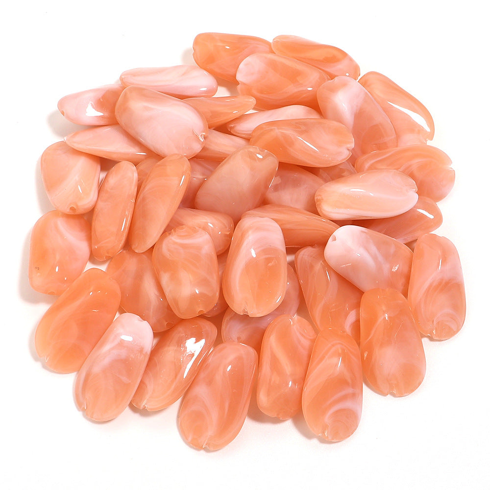 Handmade DIY Gradient Cloud Beads Two-tone Phone Chain Bracelet Wristband Jewelry Accessories Material Irregular Acrylic
