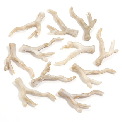 Acrylic Resin Coral Branch Antlers Ancient Style Hair Accessories Necklace Jewelry Accessories Pendant Suitable For DIY Handmade