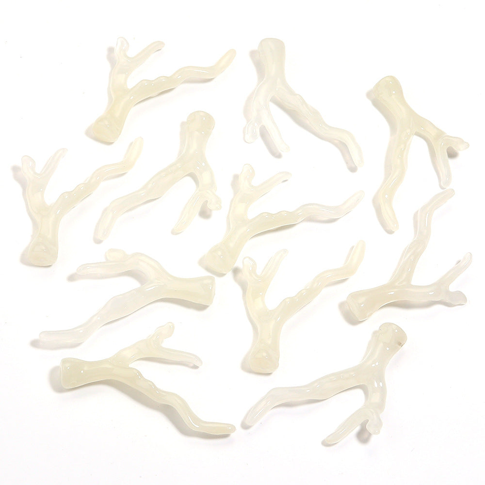 Acrylic Resin Coral Branch Antlers Ancient Style Hair Accessories Necklace Jewelry Accessories Pendant Suitable For DIY Handmade